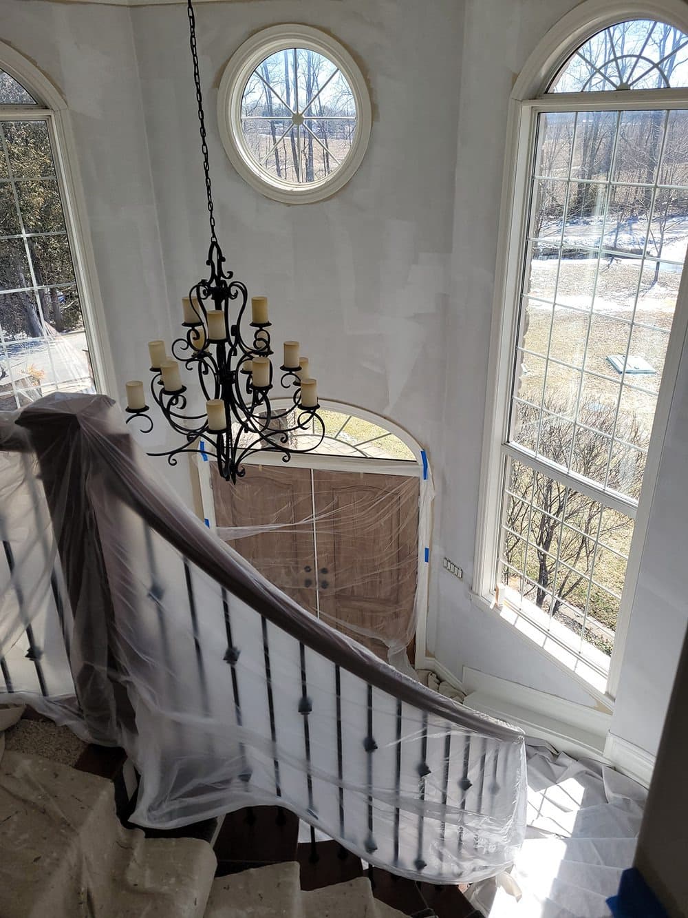 Before: Staircase Railing