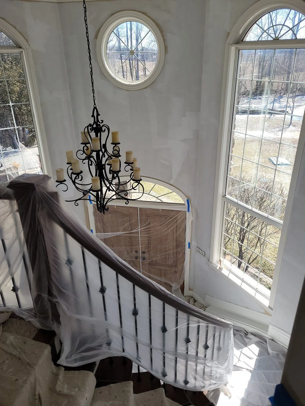 Before: Staircase Railing